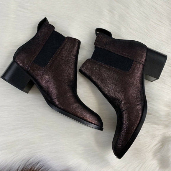 rag & bone Shoes - Rag & Bone Walker leather ankle boots metallic